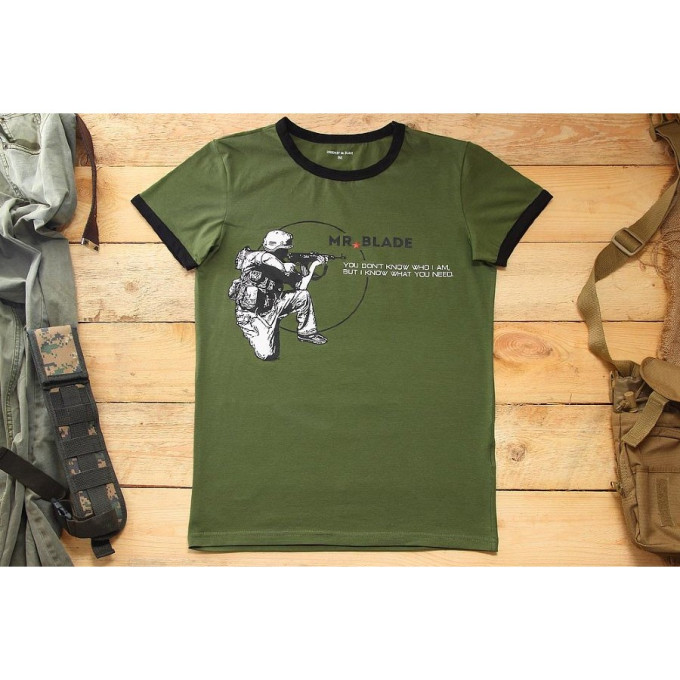 Футболка MR BLADE ВЕЖЛИВЫЕ ЛЮДИ (ЗЕЛЕНЫЙ) XL MB198